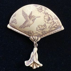 Vintage 1997 R.H. Badeau Hummingbird Pin Brooch